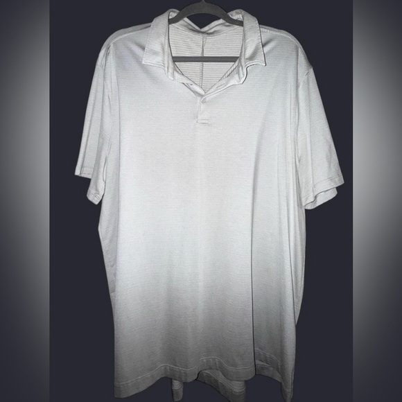 Lululemon Athletica Light Gray Polo Shirt - Picture 1 of 4
